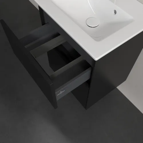 VILLEROY BOCH Toaletní skříňka Collaro, s osvětlením, 2 výsuvy, 472 x 609,5 x 404 mm, Volcano Black #C141B0VL, obrázek 8