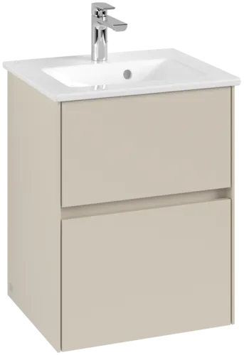 VILLEROY BOCH Toaletní skříňka Collaro, s osvětlením, 2 výsuvy, 472 x 609,5 x 404 mm, Cashmere Grey #C141B0VN