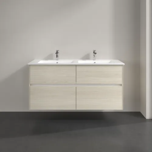 VILLEROY BOCH Toaletní skříňka Collaro, 4 výsuvy, 1261 x 610 x 480 mm, bílý dub #C14700AA, obrázek 3