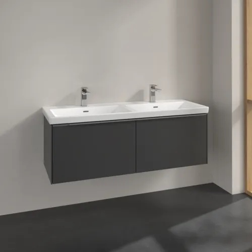 VILLEROY BOCH Subway 3.0 Vanity unit, 2 výsuvy, 1272 x 429 x 478 mm, grafitová barva #C56700VR, obrázek 2