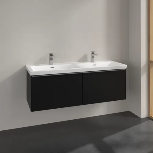 VILLEROY BOCH Subway 3.0 Vanity unit, 2 výsuvy, 1272 x 429 x 478 mm, Volcano Black #C56700VL, obrázek 2