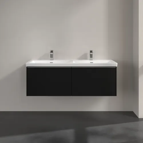 VILLEROY BOCH Subway 3.0 Vanity unit, 2 výsuvy, 1272 x 429 x 478 mm, Volcano Black #C56700VL, obrázek 3