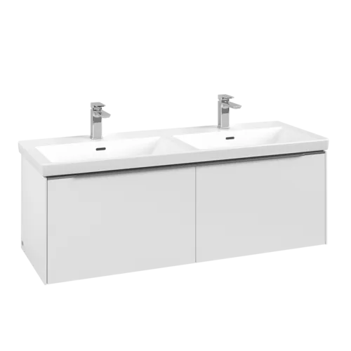 VILLEROY BOCH Subway 3.0 Vanity unit, 2 výsuvy, 1272 x 429 x 478 mm, čistě bílá #C56700VF