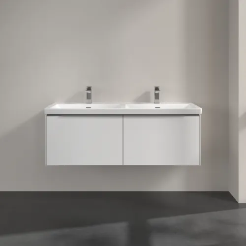 VILLEROY BOCH Subway 3.0 Vanity unit, 2 výsuvy, 1272 x 429 x 478 mm, Brilliant White #C56700VE, obrázek 3