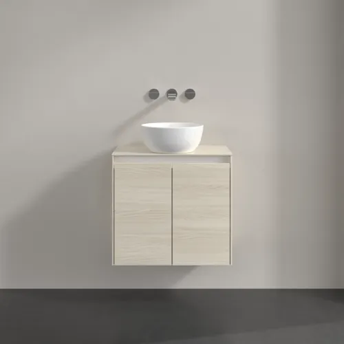 VILLEROY BOCH Toaletní skříňka Collaro, 2 dveře, 600 x 548 x 380 mm, bílý dub / bílý dub #C15000AA, obrázek 3
