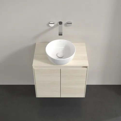 VILLEROY BOCH Toaletní skříňka Collaro, 2 dveře, 600 x 548 x 380 mm, bílý dub / bílý dub #C15000AA, obrázek 4
