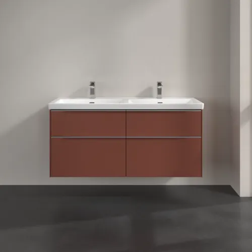 VILLEROY BOCH Subway 3.0 Vanity unit, 4 výsuvy, 1272 x 576 x 478 mm, Vínově červená #C56800AH, obrázek 3