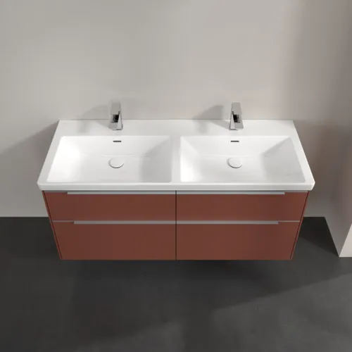 VILLEROY BOCH Subway 3.0 Vanity unit, 4 výsuvy, 1272 x 576 x 478 mm, Vínově červená #C56800AH, obrázek 4