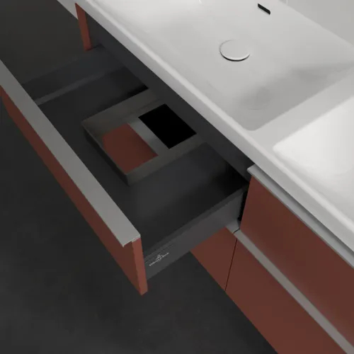 VILLEROY BOCH Subway 3.0 Vanity unit, 4 výsuvy, 1272 x 576 x 478 mm, Vínově červená #C56800AH, obrázek 7