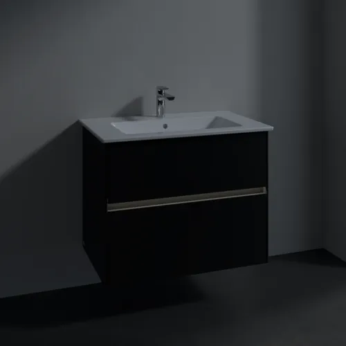 VILLEROY BOCH Toaletní skříňka Collaro, s osvětlením, 2 výsuvy, 761 x 610 x 480 mm, Volcano Black #C144B0VL, obrázek 5