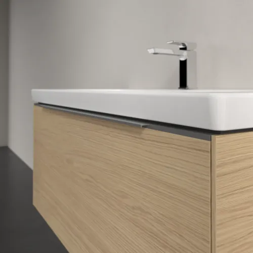 VILLEROY BOCH Subway 3.0 Vanity unit, s osvětlením, 1 zásuvka, 973 x 429 x 478 mm, dub severský #C569L0VJ, obrázek 6