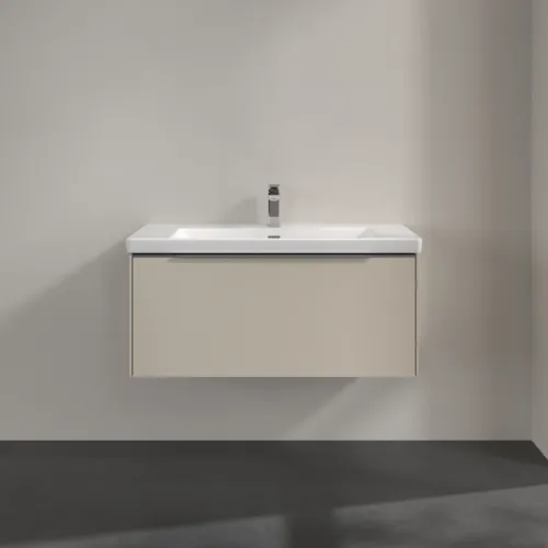 VILLEROY BOCH Subway 3.0 Vanity unit, s osvětlením, 1 zásuvka, 973 x 429 x 478 mm, Cashmere Grey #C569L0VN, obrázek 3
