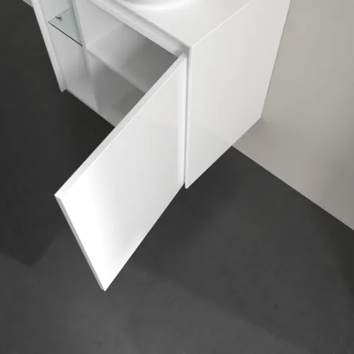 VILLEROY BOCH Toaletní skříňka Collaro, 1 dvířka, 600 x 548 x 380 mm, lesklá bílá / lesklá bílá #C15100DH, obrázek 7
