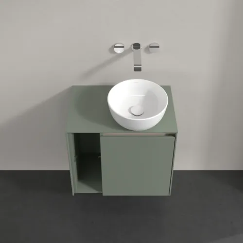 VILLEROY BOCH Toaletní skříňka Collaro, 1 dvířka, 600 x 548 x 380 mm, Soft Green / Soft Green #C15100AF, obrázek 4