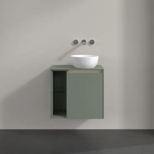 VILLEROY BOCH Toaletní skříňka Collaro, 1 dvířka, 600 x 548 x 380 mm, Soft Green / Soft Green #C15100AF, obrázek 3
