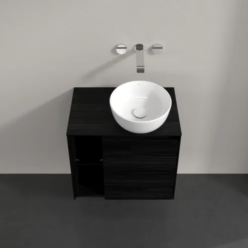 VILLEROY BOCH Toaletní skříňka Collaro, 1 dvířka, 600 x 548 x 380 mm, černý dub / černý dub #C15100AB, obrázek 4