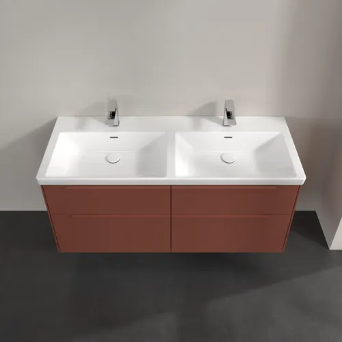 VILLEROY BOCH Subway 3.0 Vanity unit, 4 výsuvy, 1272 x 576 x 478 mm, Vínově červená #C56802AH, obrázek 4