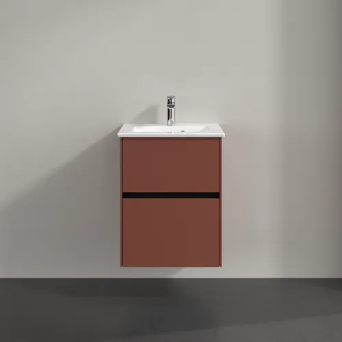 VILLEROY BOCH Toaletní skříňka Collaro, 2 výsuvy, 472 x 609,5 x 404 mm, vínově červená #C14100AH, obrázek 3