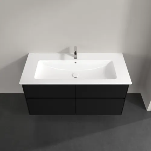 VILLEROY BOCH Toaletní skříňka Collaro, 4 výsuvy, 1161 x 610 x 480 mm, Volcano Black #C14600VL, obrázek 4
