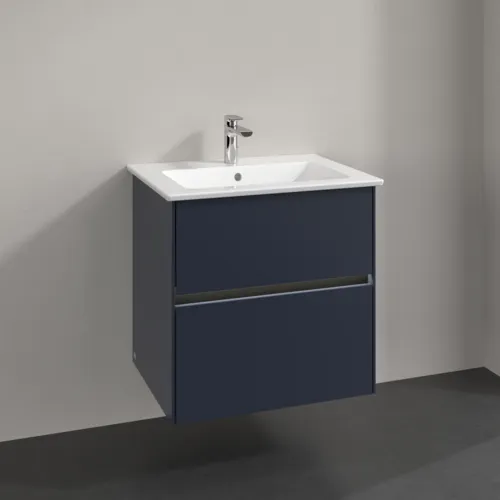VILLEROY BOCH Umyvadlová skříňka Collaro, s osvětlením, 2 výsuvy, 611 x 610 x 480 mm, Marine Blue #C143B0VQ, obrázek 2