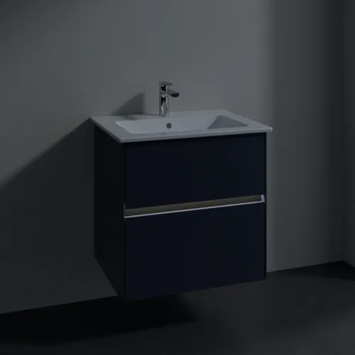 VILLEROY BOCH Umyvadlová skříňka Collaro, s osvětlením, 2 výsuvy, 611 x 610 x 480 mm, Marine Blue #C143B0VQ, obrázek 5