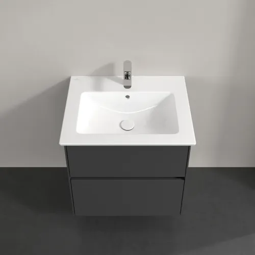 VILLEROY BOCH Toaletní skříňka Collaro, s osvětlením, 2 výsuvy, 611 x 610 x 480 mm, grafitová barva #C143B0VR, obrázek 4