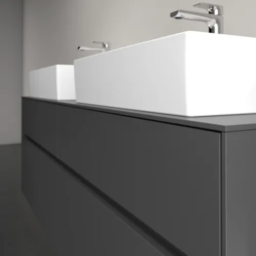 VILLEROY BOCH Toaletní skříňka Collaro, s osvětlením, 4 výsuvy, 1600 x 548 x 500 mm, Grafit / Grafit #C137B0VR, obrázek 6