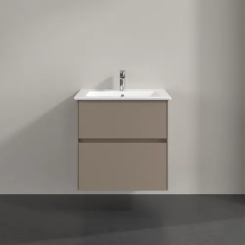 VILLEROY BOCH Umyvadlová skříňka Collaro, s osvětlením, 2 výsuvy, 611 x 610 x 480 mm, šedá (taupe) #C143B0VM, obrázek 3