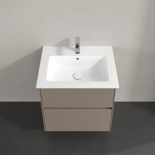 VILLEROY BOCH Umyvadlová skříňka Collaro, s osvětlením, 2 výsuvy, 611 x 610 x 480 mm, šedá (taupe) #C143B0VM, obrázek 4