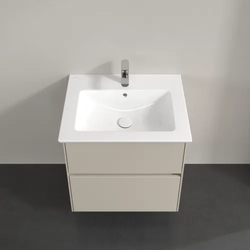 VILLEROY BOCH Toaletní skříňka Collaro, s osvětlením, 2 výsuvy, 611 x 610 x 480 mm, kašmírově šedá #C143B0VN, obrázek 4