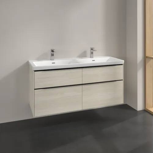 VILLEROY BOCH Subway 3.0 Vanity unit, 4 výsuvy, 1272 x 576 x 478 mm, bílý dub #C56801AA, obrázek 2