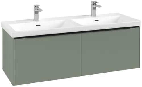 VILLEROY BOCH Subway 3.0 Vanity unit, 2 výsuvy, 1272 x 429 x 478 mm, Soft Green #C56701AF