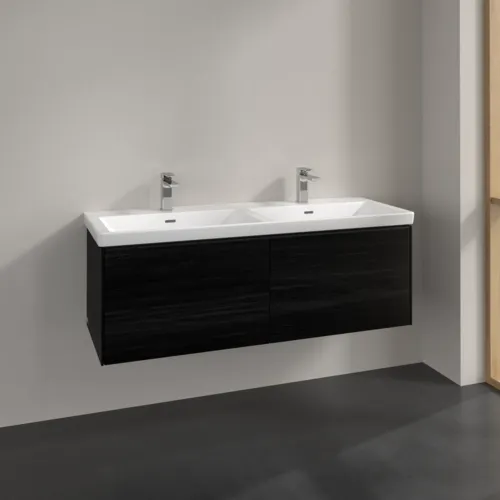 VILLEROY BOCH Subway 3.0 Vanity unit, 2 výsuvy, 1272 x 429 x 478 mm, černý dub #C56701AB, obrázek 2