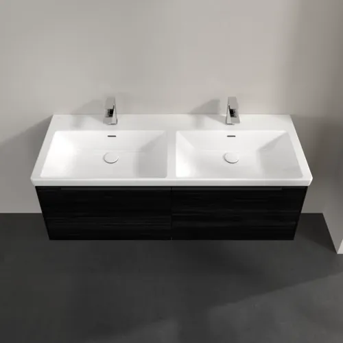 VILLEROY BOCH Subway 3.0 Vanity unit, 2 výsuvy, 1272 x 429 x 478 mm, černý dub #C56701AB, obrázek 4
