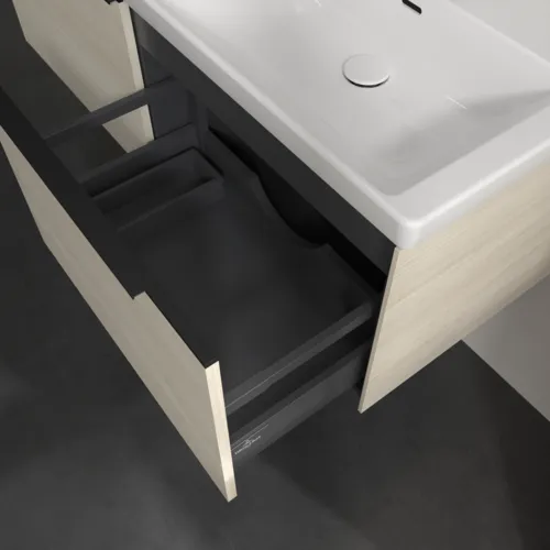 VILLEROY BOCH Subway 3.0 Vanity unit, 2 výsuvy, 1272 x 429 x 478 mm, bílý dub #C56701AA, obrázek 6