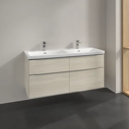 VILLEROY BOCH Subway 3.0 Vanity unit, 4 výsuvy, 1272 x 576 x 478 mm, bílý dub #C56800AA, obrázek 2