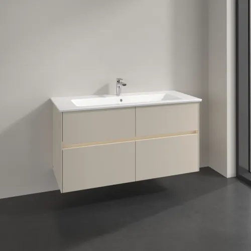 VILLEROY BOCH Toaletní skříňka Collaro, s osvětlením, 4 výsuvy, 1161 x 610 x 480 mm, Cashmere Grey #C146B0VN, obrázek 2