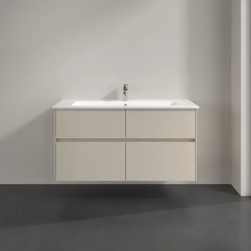 VILLEROY BOCH Toaletní skříňka Collaro, s osvětlením, 4 výsuvy, 1161 x 610 x 480 mm, Cashmere Grey #C146B0VN, obrázek 3