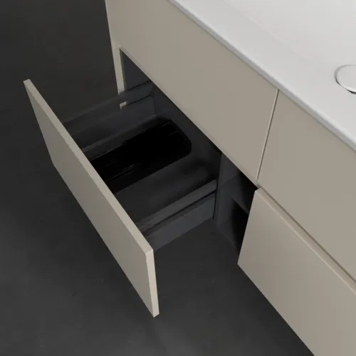 VILLEROY BOCH Toaletní skříňka Collaro, s osvětlením, 4 výsuvy, 1161 x 610 x 480 mm, Cashmere Grey #C146B0VN, obrázek 7