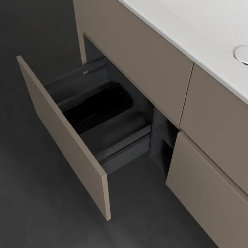 VILLEROY BOCH Toaletní skříňka Collaro, s osvětlením, 4 výsuvy, 1161 x 610 x 480 mm, taupe #C146B0VM, obrázek 7