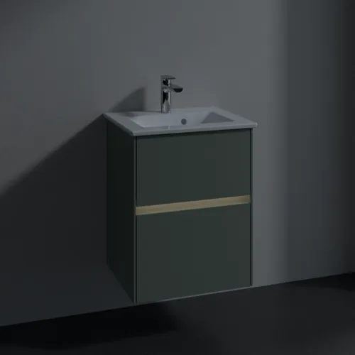 VILLEROY BOCH Toaletní skříňka Collaro, s osvětlením, 2 výsuvy, 472 x 609,5 x 404 mm, Soft Green #C141B0AF, obrázek 5