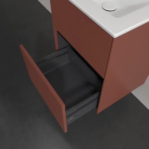VILLEROY BOCH Toaletní skříňka Collaro, s osvětlením, 2 výsuvy, 472 x 609,5 x 404 mm, vínově červená #C141B0AH, obrázek 7