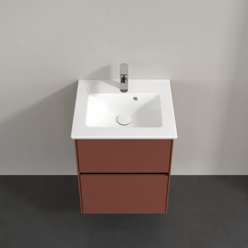 VILLEROY BOCH Toaletní skříňka Collaro, s osvětlením, 2 výsuvy, 472 x 609,5 x 404 mm, vínově červená #C141B0AH, obrázek 4