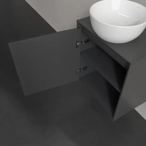 VILLEROY BOCH Toaletní skříňka Collaro, 1 dvířka, 500 x 548 x 380 mm, Grafit / Grafit #C14800VR, obrázek 7