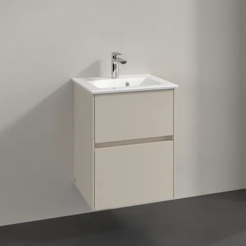 VILLEROY BOCH Toaletní skříňka Collaro, 2 výsuvy, 472 x 609,5 x 404 mm, Cashmere Grey #C14100VN, obrázek 2