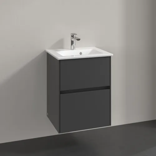 VILLEROY BOCH Toaletní skříňka Collaro, 2 výsuvy, 472 x 609,5 x 404 mm, grafitová barva #C14100VR, obrázek 2