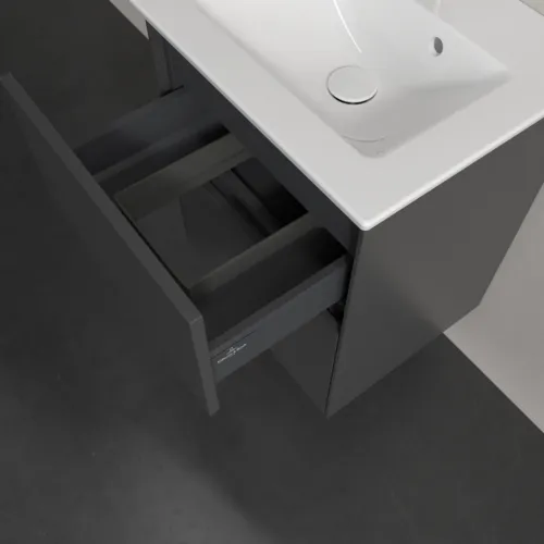 VILLEROY BOCH Toaletní skříňka Collaro, 2 výsuvy, 472 x 609,5 x 404 mm, grafitová barva #C14100VR, obrázek 7