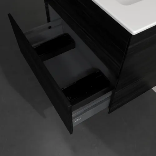 VILLEROY BOCH Toaletní skříňka Collaro, 2 výsuvy, 761 x 610 x 480 mm, černý dub #C14400AB, obrázek 6