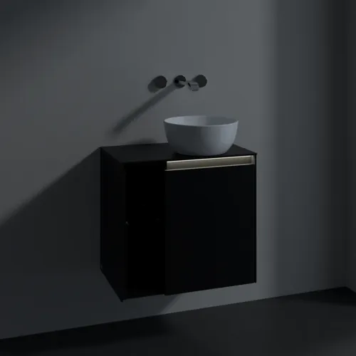 VILLEROY BOCH Toaletní skříňka Collaro, s osvětlením, 1 dvířka, 600 x 548 x 380 mm, Volcano Black / Volcano Black #C151B0VL, obrázek 5
