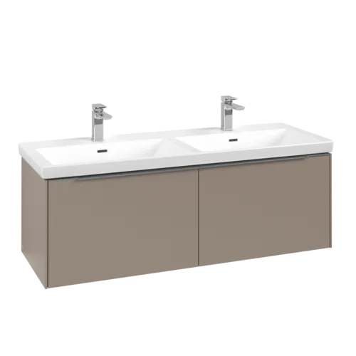 VILLEROY BOCH Subway 3.0 Vanity unit, s osvětlením, 2 výsuvy, 1272 x 429 x 478 mm, taupe #C567L0VM